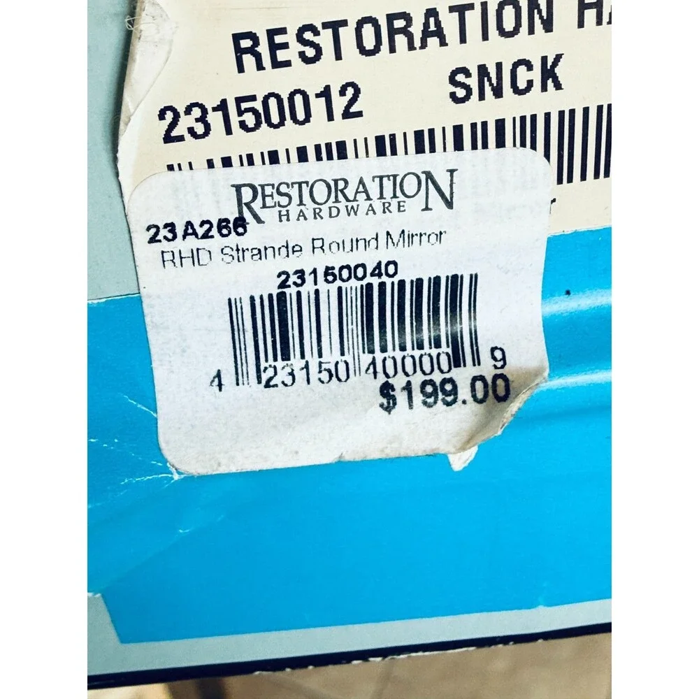 RESTORATION Hardware Mirror STRANDE Accordion Wall Mount RH NEW (READ)